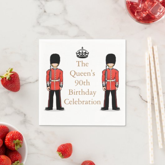 De 90ste verjaardag van de koningin servetten (Insitu)