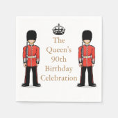 De 90ste verjaardag van de koningin servetten (Voorkant)