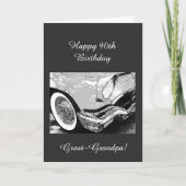 De 90ste verjaardag van opa kaart (Voorkant)