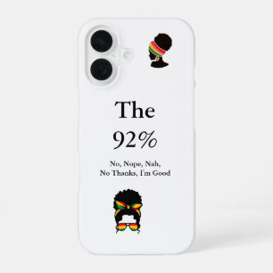 De 92% iPhone hoesje iPhone 16 Hoesje
