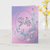 de 94ste kaart van de Verjaardag met (Gele Bloem)