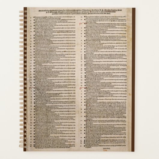 De 95 Theses (Martin Luther) Planner (Voorkant)