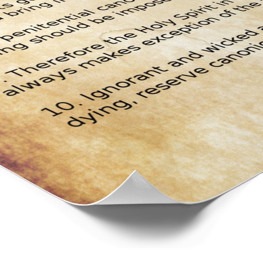 De 95 Theses MARTIN LUTHER poster (Hoek)