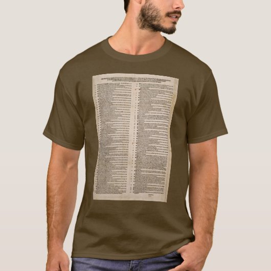 De 95 Theses (Martin Luther) T-shirt (Voorkant)