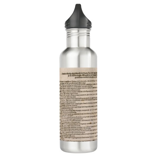 De 95 Theses (Martin Luther) Waterfles (Links)