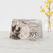 de 95ste kaart van de Verjaardag voor Grootmoeder (Gele Bloem)