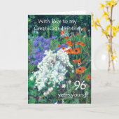 de 96ste Kaart van de Verjaardag voor Grote - (Gele Bloem)