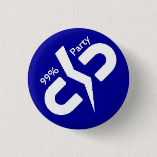 De 99%-partij ronde button 3,2 cm