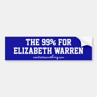 De 99% voor Elizabeth Warren Bumpersticker