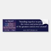 De 9-12 Project bumpersticker (Voorkant)