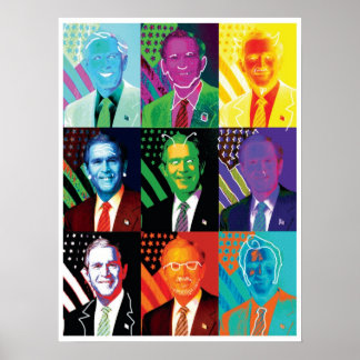 De 9 gezichten van het Poster van de Struik