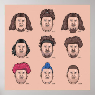 De 9 gezichten van Rainer Drachenlord Winkler Poster