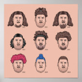 De 9 gezichten van Rainer Drachenlord Winkler Poster (Voorkant)