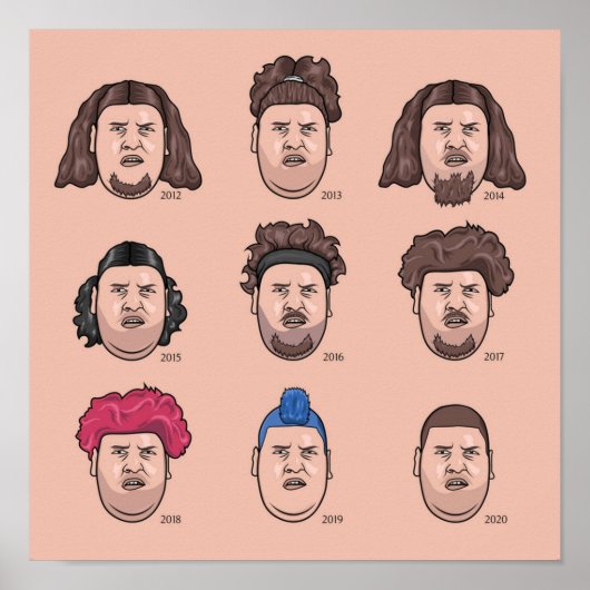 De 9 gezichten van Rainer Drachenlord Winkler Poster (Voorkant)