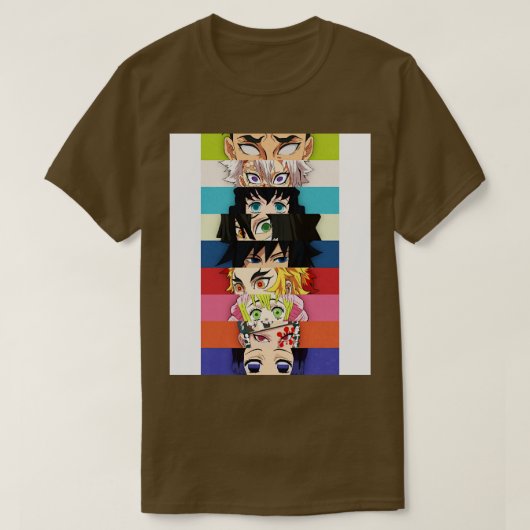 De 9 Hashira Demon Slayer T-shirt (Design voorkant)