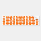 De 9 levens van de Emoji Kat Bumpersticker (Voorkant)