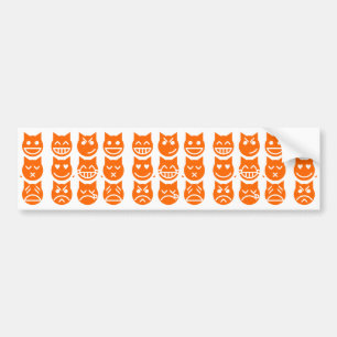 De 9 levens van de Emoji-kat Bumpersticker