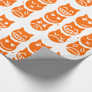 De 9 levens van de Emoji-kat Cadeaupapier