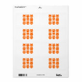 De 9 levens van de Emoji-kat Etiket (Full Sheet)