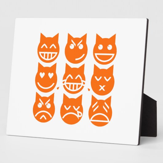 De 9 levens van de Emoji-kat Fotoplaat (Zijkant)