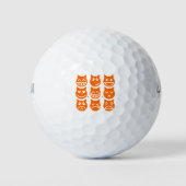 De 9 levens van de Emoji-kat Golfballen (Voorkant)