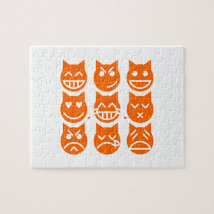 De 9 levens van de Emoji-kat Legpuzzel