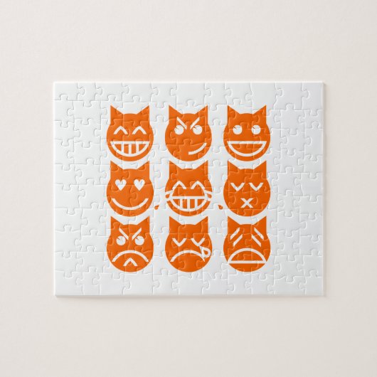 De 9 levens van de Emoji-kat Legpuzzel (Horizontaal)
