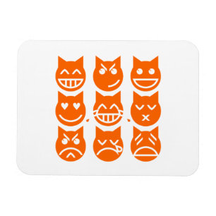 De 9 levens van de Emoji-kat Magneet