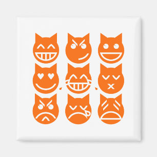 De 9 levens van de Emoji-kat Magneet