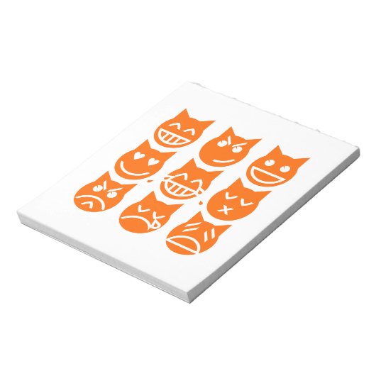 De 9 levens van de Emoji-kat Notitieblok (Linkerzijde)