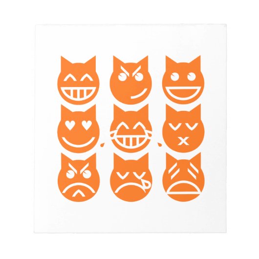 De 9 levens van de Emoji-kat Notitieblok (Voorkant)