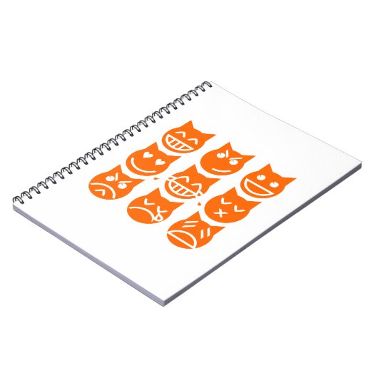 De 9 levens van de Emoji-kat Notitieboek (Linkerzijde)