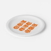 De 9 levens van de Emoji-kat Papieren Bordje (Gekanteld)