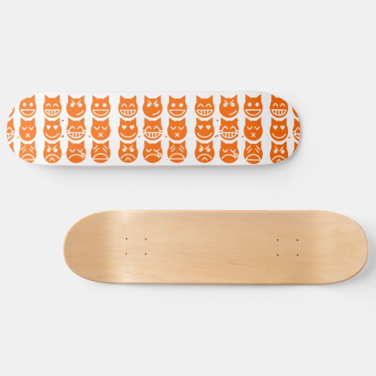 De 9 levens van de Emoji-kat Persoonlijk Skateboard (Horizontaal)