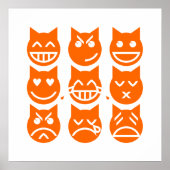 De 9 levens van de Emoji-kat Poster (Voorkant)