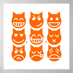 De 9 levens van de Emoji-kat Poster