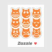 De 9 levens van de Emoji-kat Sticker (Vel)
