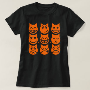 De 9 levens van de Emoji-kat T-shirt