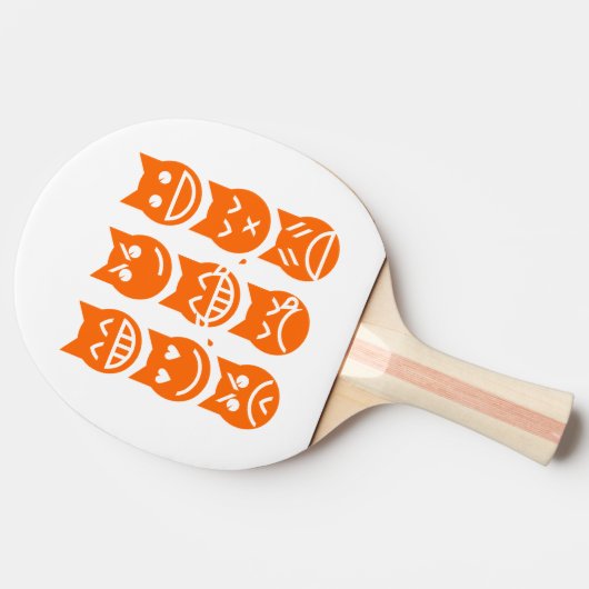 De 9 levens van de Emoji-kat Tafeltennisbatje (Zijkant)