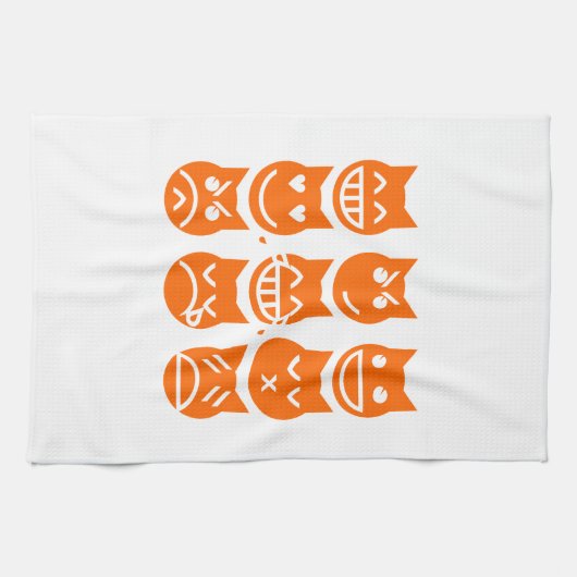 De 9 levens van de Emoji-kat Theedoek (Horizontaal)