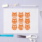 De 9 levens van de Emoji-kat Tissuepapier (Craft)