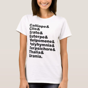 De 9 Muzen Zoals Gepopulariseerd Door De Griekse M T-shirt