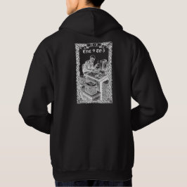 De 9 tot 5 Tarotkaart Funny Skeleton Zakelijk Hoodie