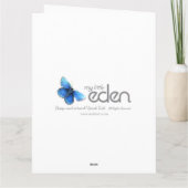 De 9e verjaardagskaart van het meisje van de grote kaart (Achterkant)