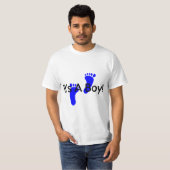 De A Boy Baby Footprint T-shirt (Voorkant volledig)