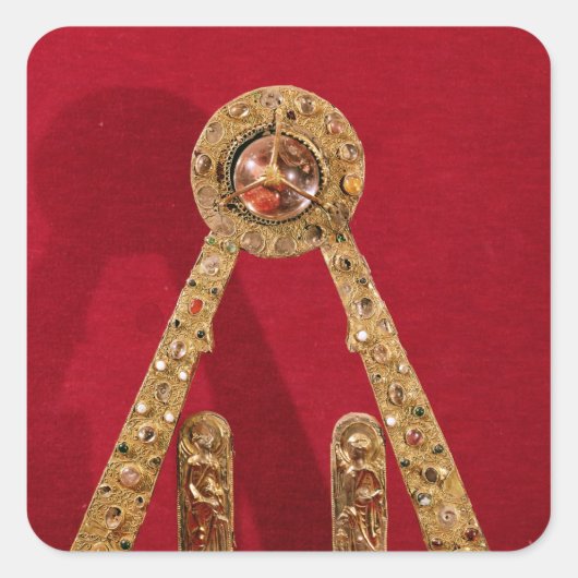 De A van Karel de Grote Vierkante Sticker (Voorkant)