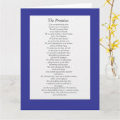 De AA Beloften (papieren blad.) Kaart (Gele Bloem)