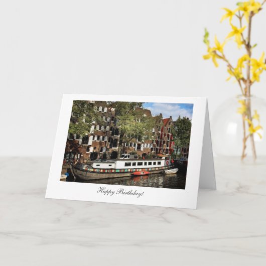 De Aak van het Kanaal van Amsterdam - Gelukkige Kaart (Gele Bloem)