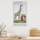 De aan de koning voorgelegde Giraffe Poster (Keuken)