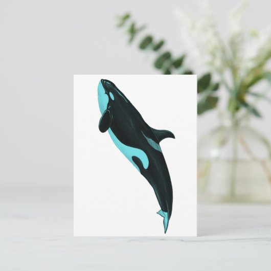 DE AANBESTEDENDE ORCA BRIEFKAART (Staand voorkant)
